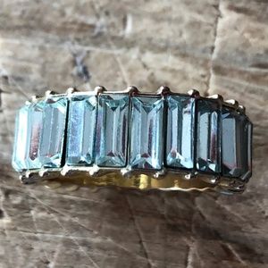 Pale Blue Baublebar size 9 Cocktail Ring